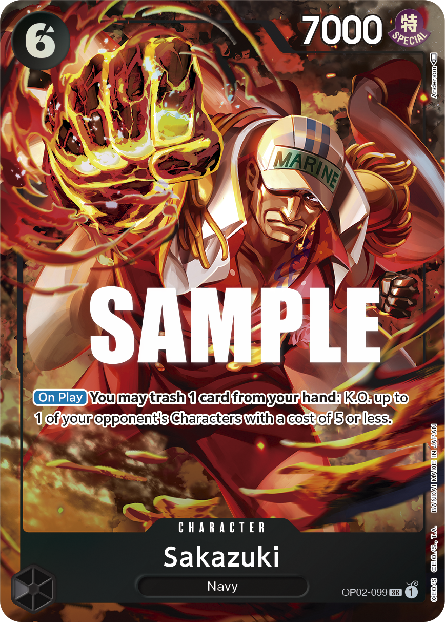 Sakazuki (Alternate Art) - Paramount War - SR - OP02-099
