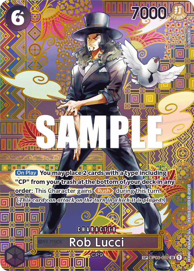 Rob Lucci (092) (SP) - Awakening of the New Era - SR - OP03-092