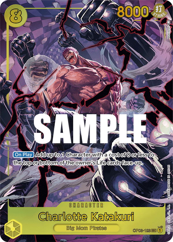 Charlotte Katakuri (123) (Alternate Art) - Pillars of Strength - SEC - OP03-123