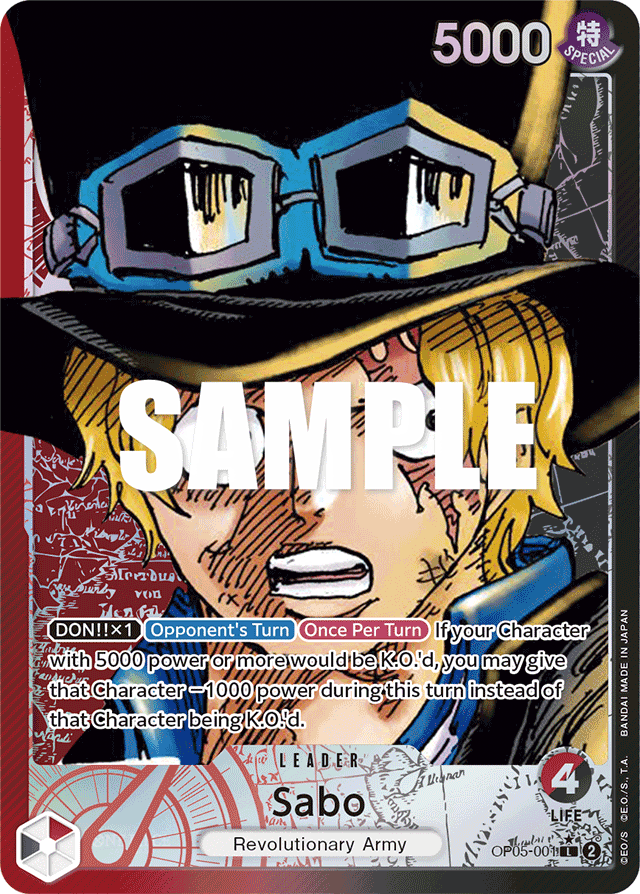 Sabo (001) (Alternate Art) - Awakening of the New Era - L - OP05-001