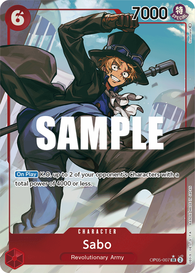 Sabo (007) (Alternate Art) - Awakening of the New Era - SR - OP05-007