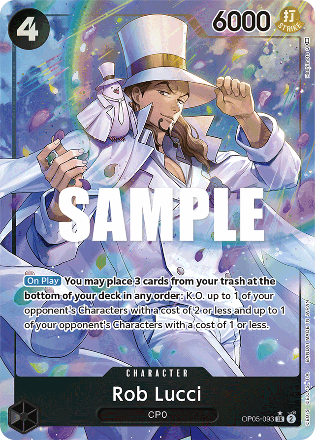 Rob Lucci (093) (Alternate Art) - Awakening of the New Era - SR - OP05-093