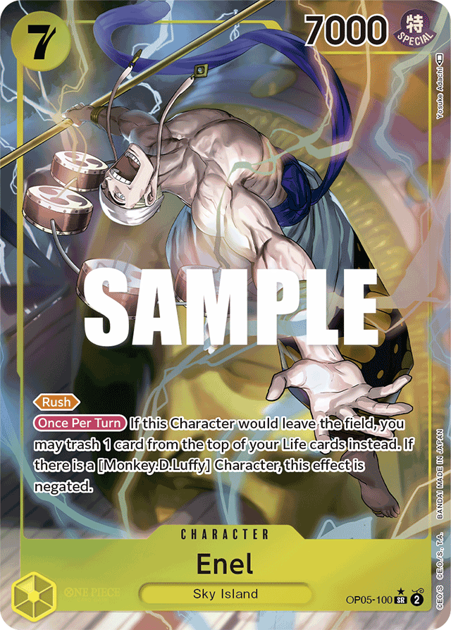 Enel (100) (Alternate Art) - Awakening of the New Era - SR - OP05-100