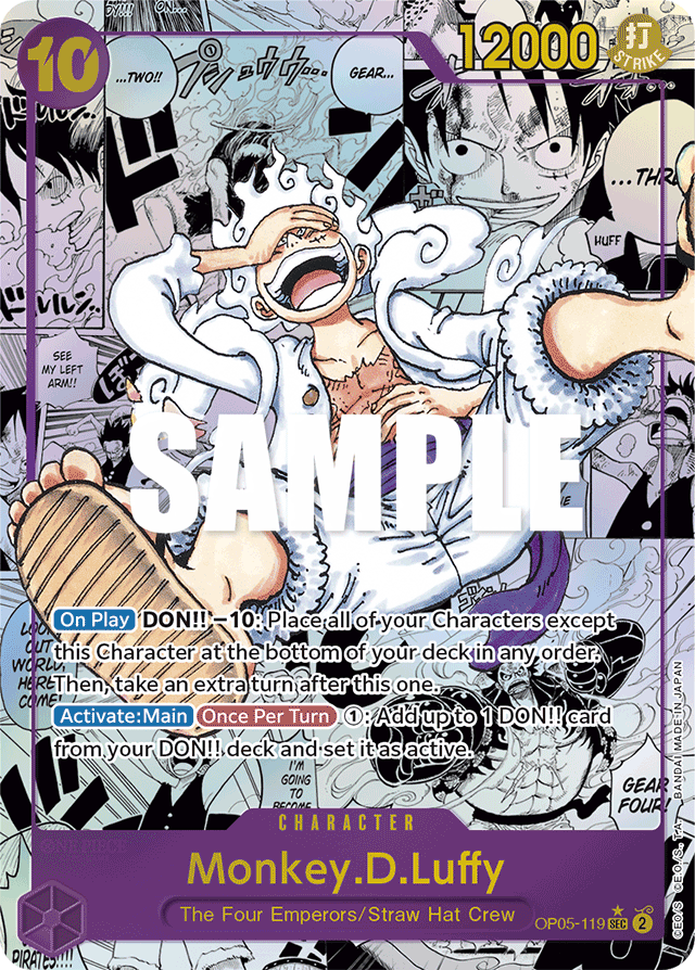 Monkey.D.Luffy (119) (Alternate Art) (Manga) - Awakening of the New Era - SEC - OP05-119
