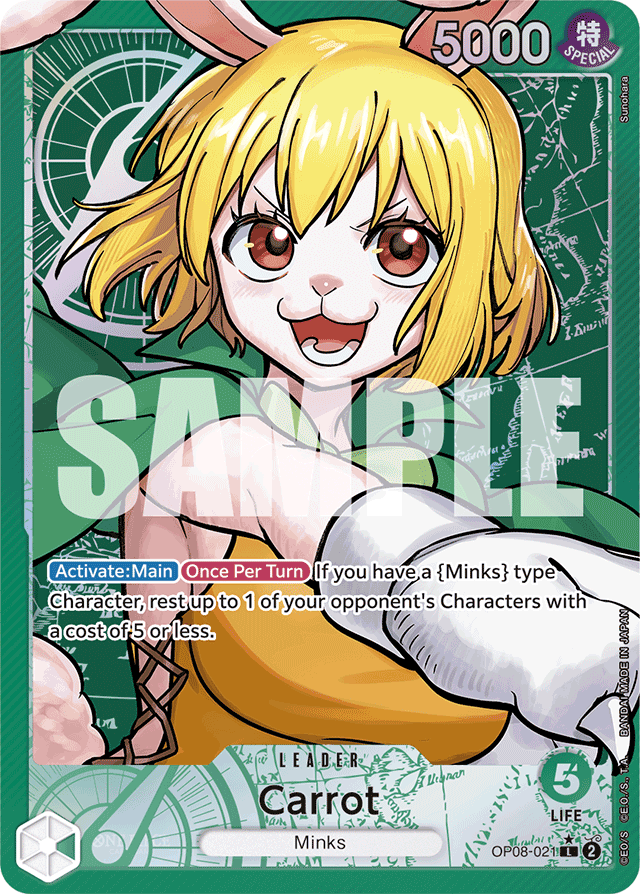 Carrot (021) (Parallel) - Two Legends - L - OP08-021