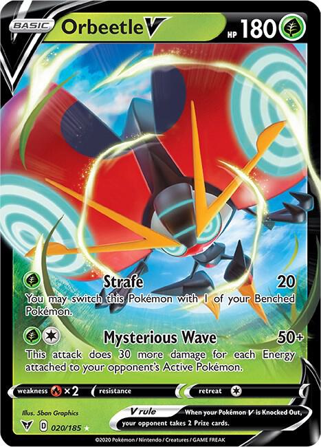 Orbeetle V - SWSH04: Vivid Voltage - Ultra Rare - 020/185