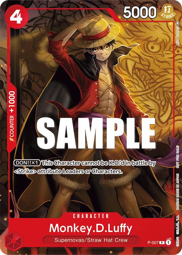 Monkey.D.Luffy - P-007 (Tournament Pack Vol. 1) - One Piece Promotion Cards - PR - P-007