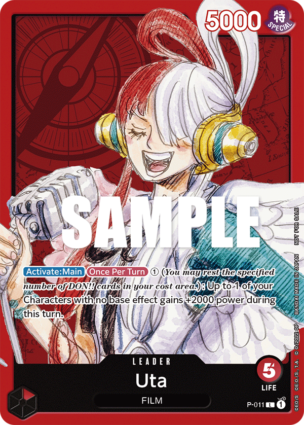Uta (One Piece Film Red) - One Piece Promotion Cards - PR - P-011