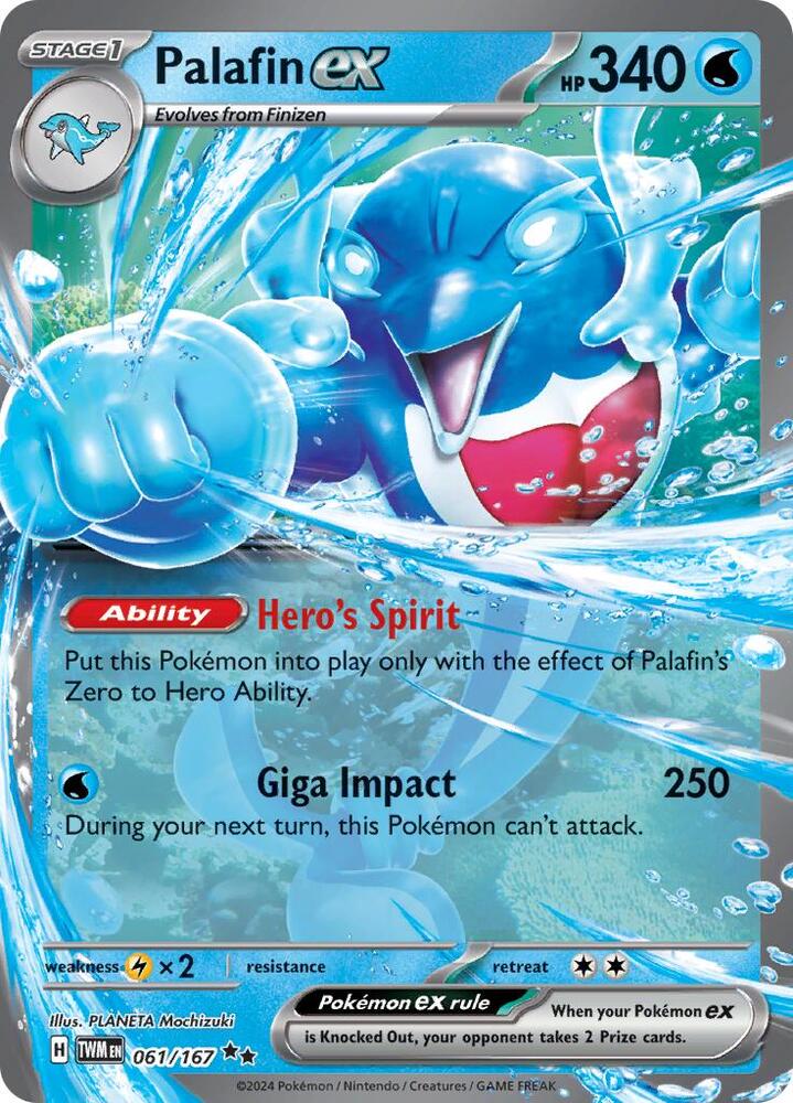 Palafin ex - 061/167 - SV06: Twilight Masquerade - Double Rare - 061/167