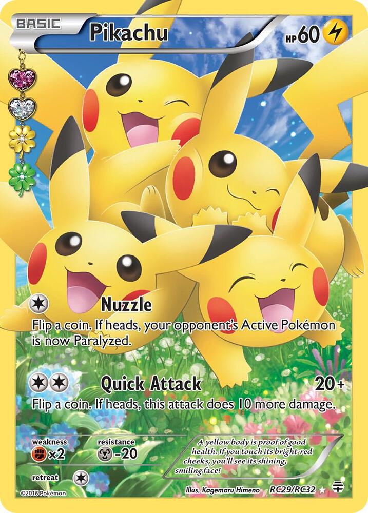 Pikachu (Full Art) - Generations: Radiant Collection - Ultra Rare - RC29/RC32