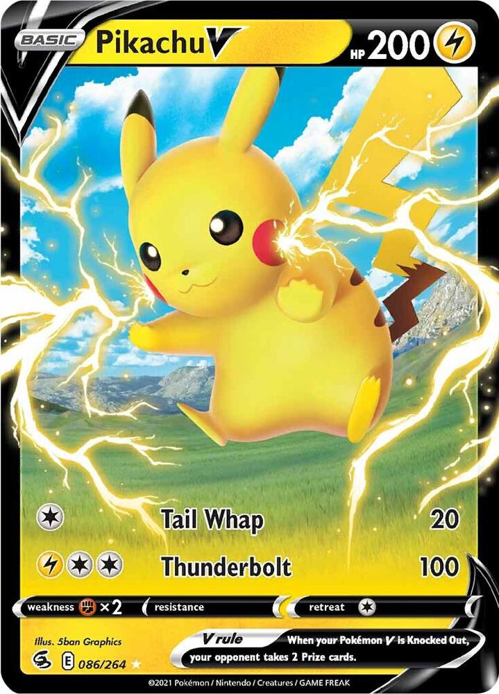Pikachu V - SWSH08: Fusion Strike - Ultra Rare - 086/264