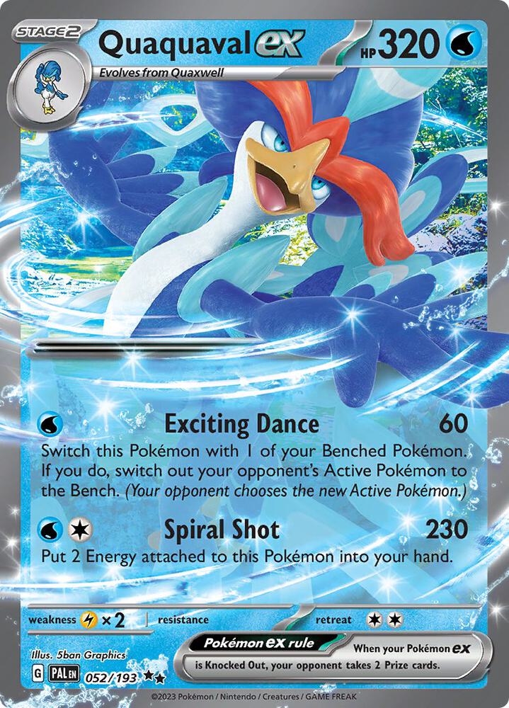 Quaquaval ex - 052/193 - SV02: Paldea Evolved - Double Rare - 052/193