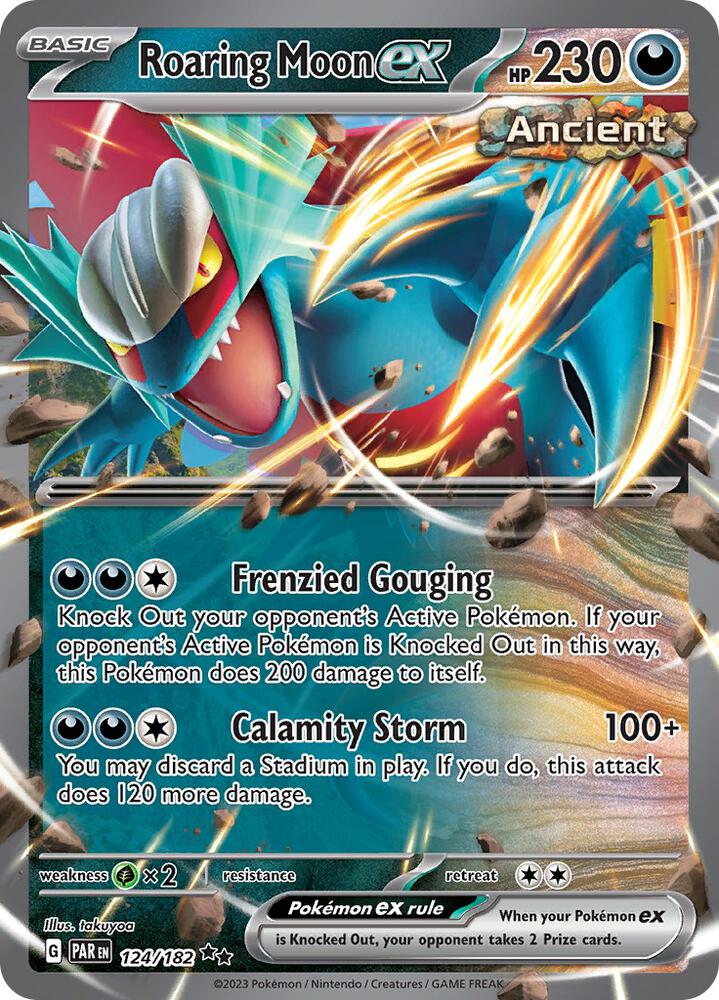 Roaring Moon ex - SV04: Paradox Rift - Double Rare - 124/182