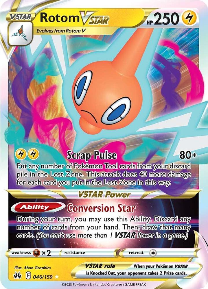 Rotom VSTAR - Crown Zenith - Ultra Rare - 046/159