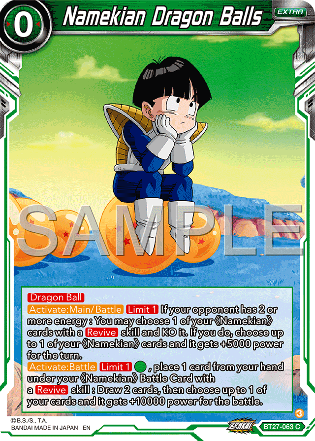 Namekian Dragon Balls - History of Z - Common - BT27-063