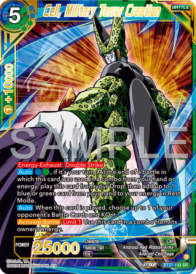 Cell, Military Terror Creation - History of Z - Super Rare - BT27-133
