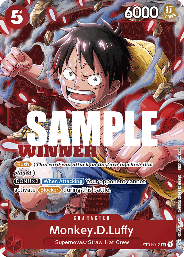 Monkey.D.Luffy (Winner Pack Vol. 5) - One Piece Promotion Cards - SR - ST01-012