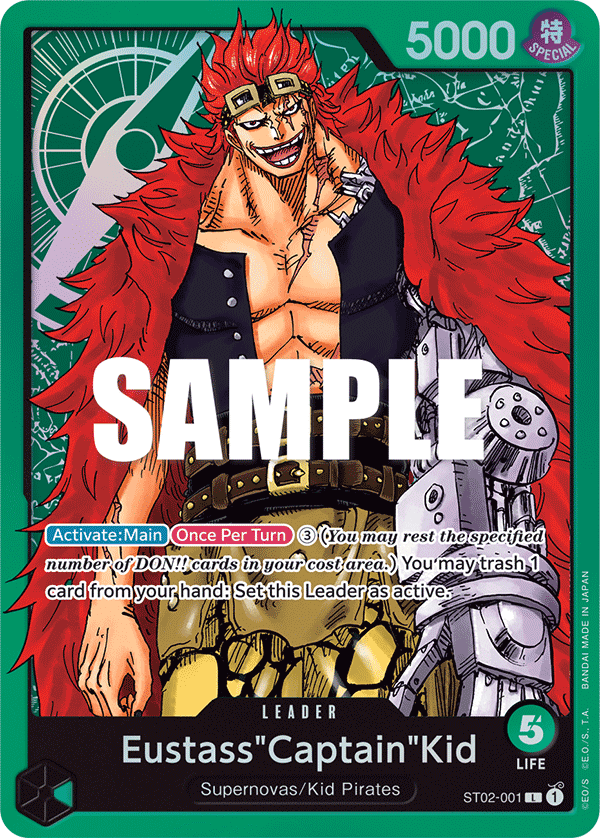 Eustass"Captain"Kid (001) - Starter Deck 2: Worst Generation - L - ST02-001