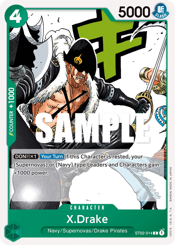 X.Drake - Starter Deck 2: Worst Generation - C - ST02-014