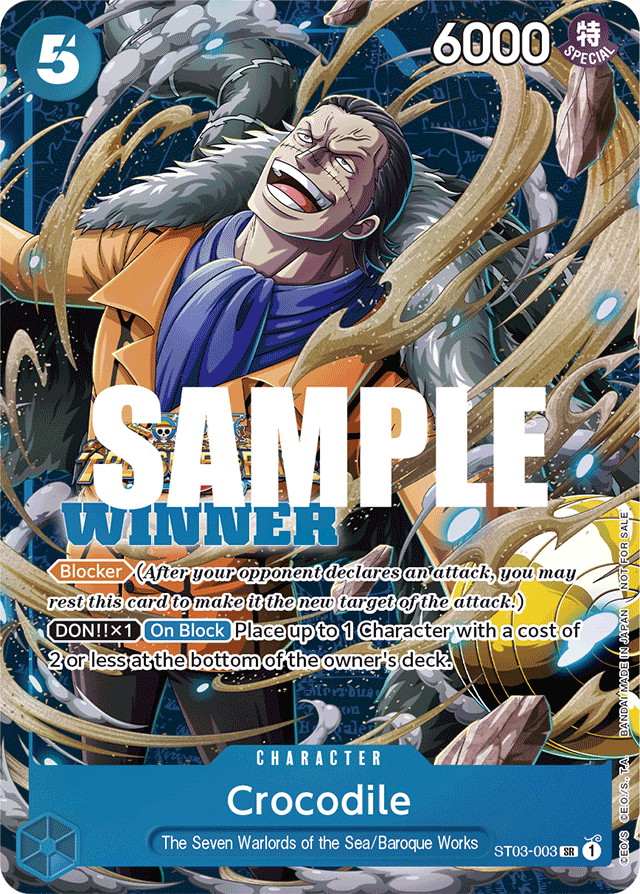 Crocodile (Winner Pack Vol. 5) - One Piece Promotion Cards - SR - ST03-003