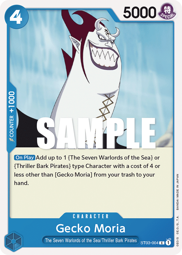 Gecko Moria - Starter Deck 3: The Seven Warlords of The Sea - C - ST03-004