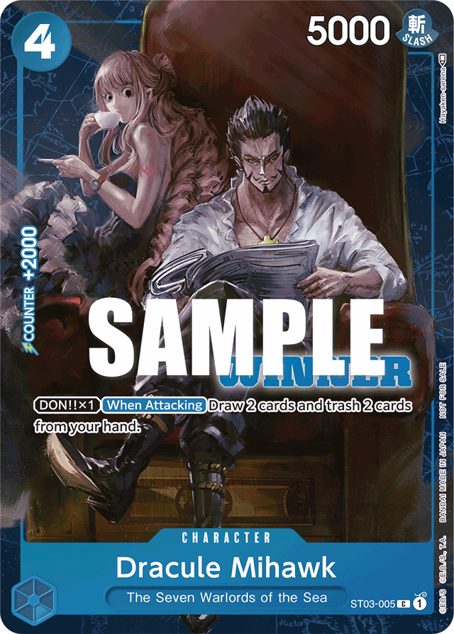 Dracule Mihawk (Winner Pack Vol. 4) - One Piece Promotion Cards - C - ST03-005