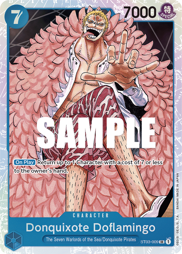 Donquixote Doflamingo - Starter Deck 3: The Seven Warlords of The Sea - SR - ST03-009