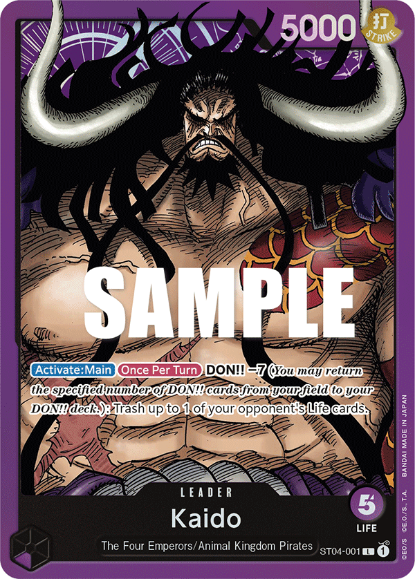 Kaido (001) - Starter Deck 4: Animal Kingdom Pirates - L - ST04-001