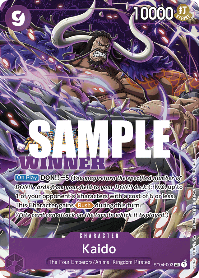 Kaido (Winner Pack Vol. 5) - One Piece Promotion Cards - SR - ST04-003