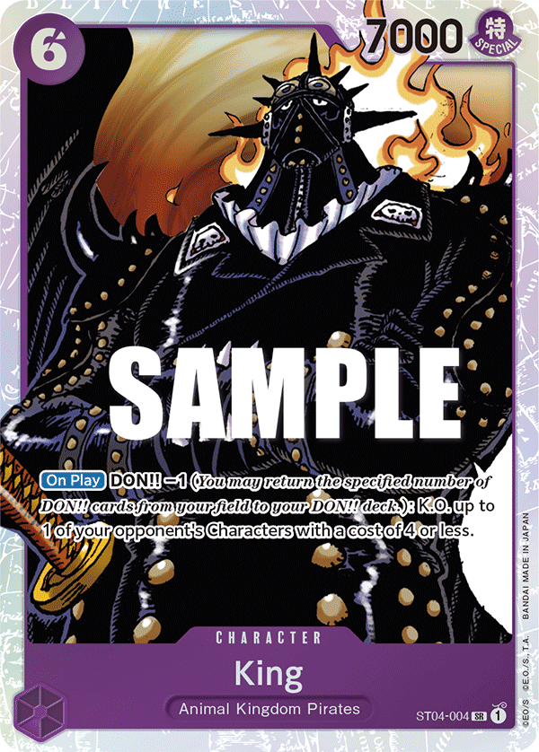 King - Starter Deck 4: Animal Kingdom Pirates - SR - ST04-004