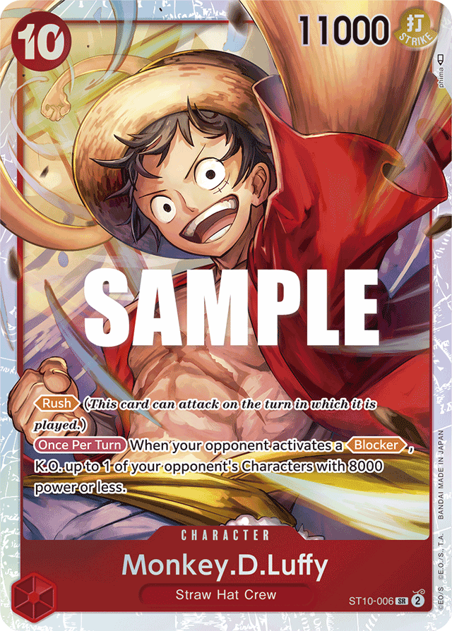 Monkey.D.Luffy (006) - Ultra Deck: The Three Captains - SR - ST10-006