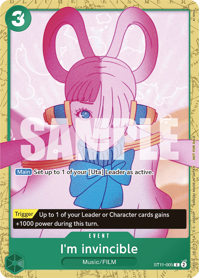 I'm invincible (Starter Deck 11: Uta Deck Battle) - One Piece Promotion Cards - C - ST11-005