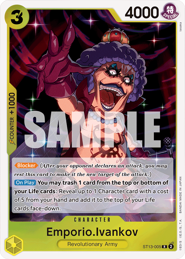 Emporio.Ivankov - Ultra Deck: The Three Brothers - R - ST13-005