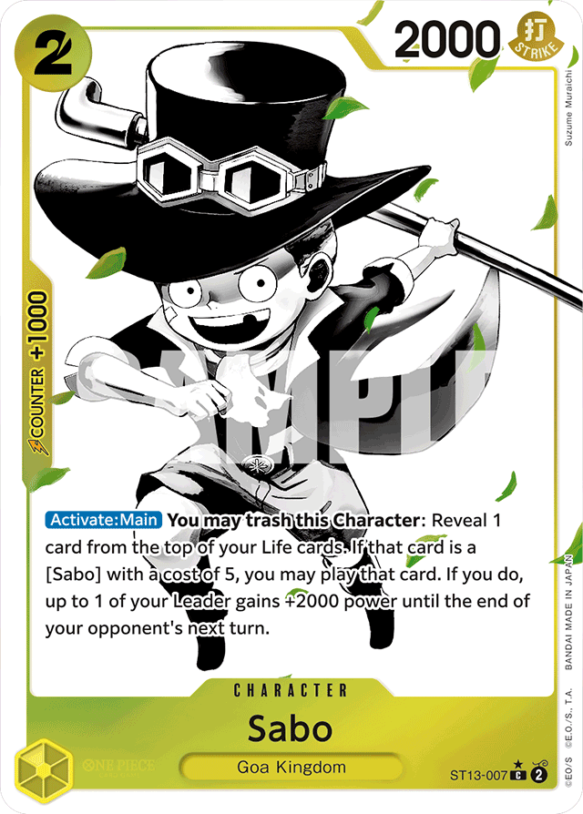 Sabo (007) (Parallel) - Ultra Deck: The Three Brothers - C - ST13-007
