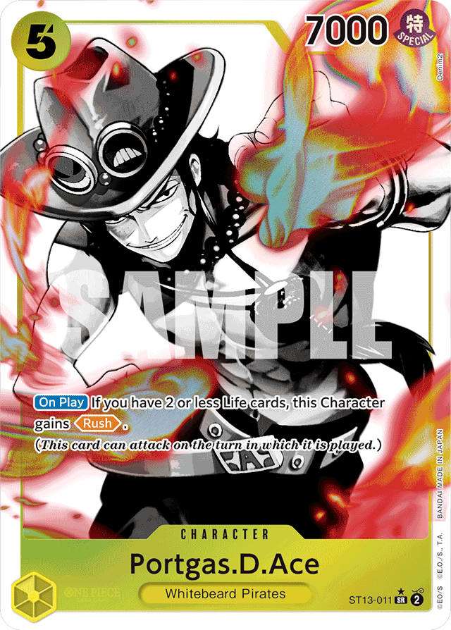Portgas.D.Ace (011) (Parallel) - Ultra Deck: The Three Brothers - SR - ST13-011