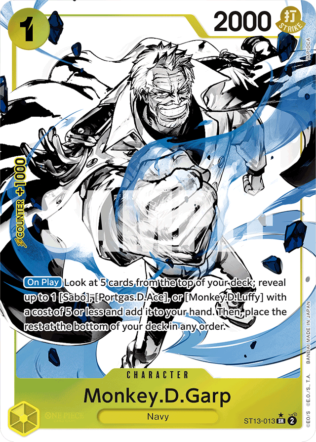 Monkey.D.Garp (Parallel) - Ultra Deck: The Three Brothers - SR - ST13-013