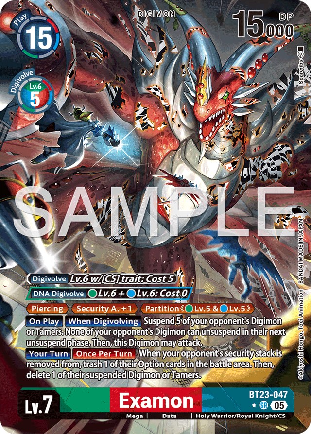 Examon (Alternate Art) - Hackers' Slumber - Super Rare - BT23-047SR