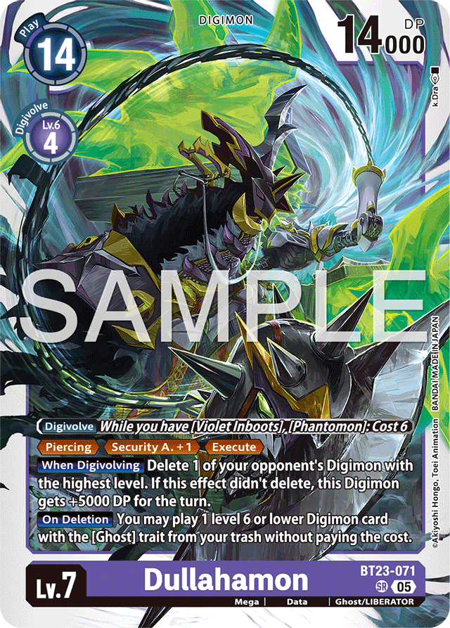 Dullahamon - Hackers' Slumber - Super Rare - BT23-071 SR