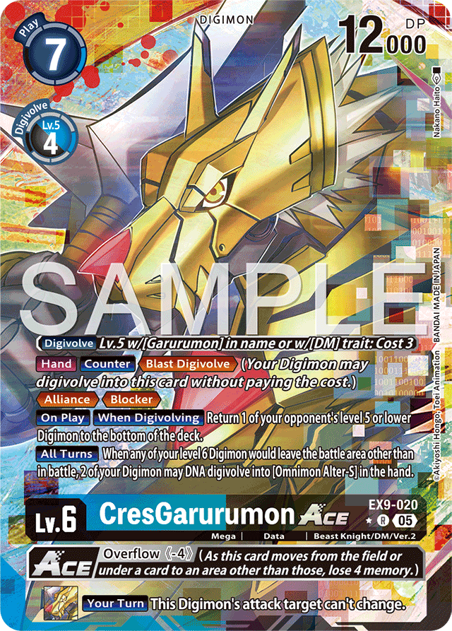 CresGarurumon ACE (Alternate Art) - Versus Monsters - Rare - EX9-020 R