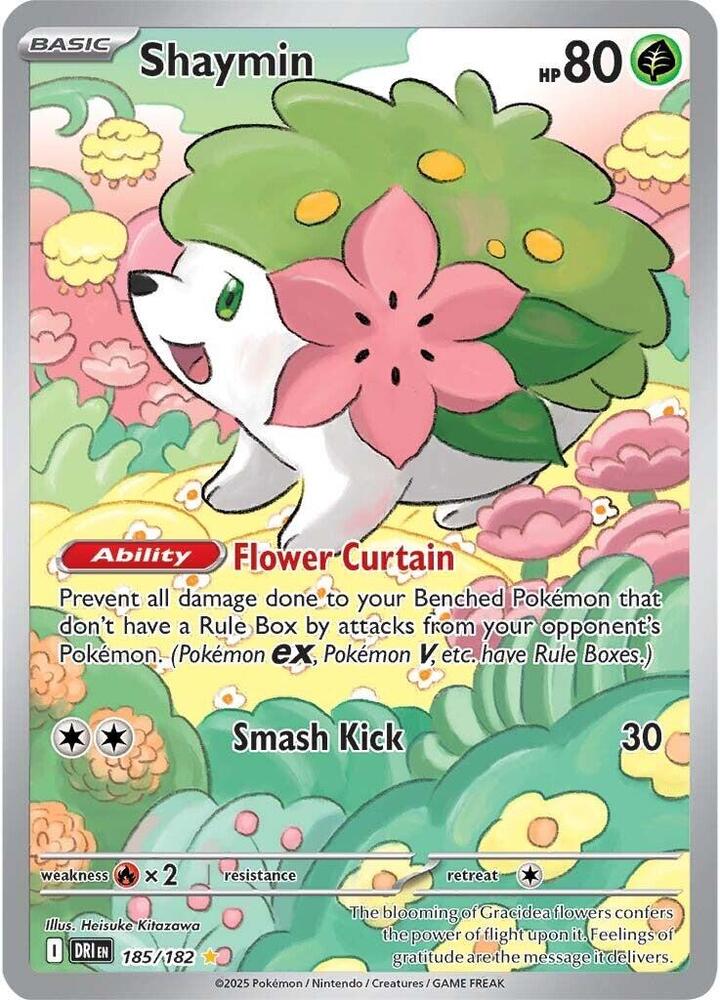 Shaymin - 185/182 - SV10: Destined Rivals - Illustration Rare - 185/182