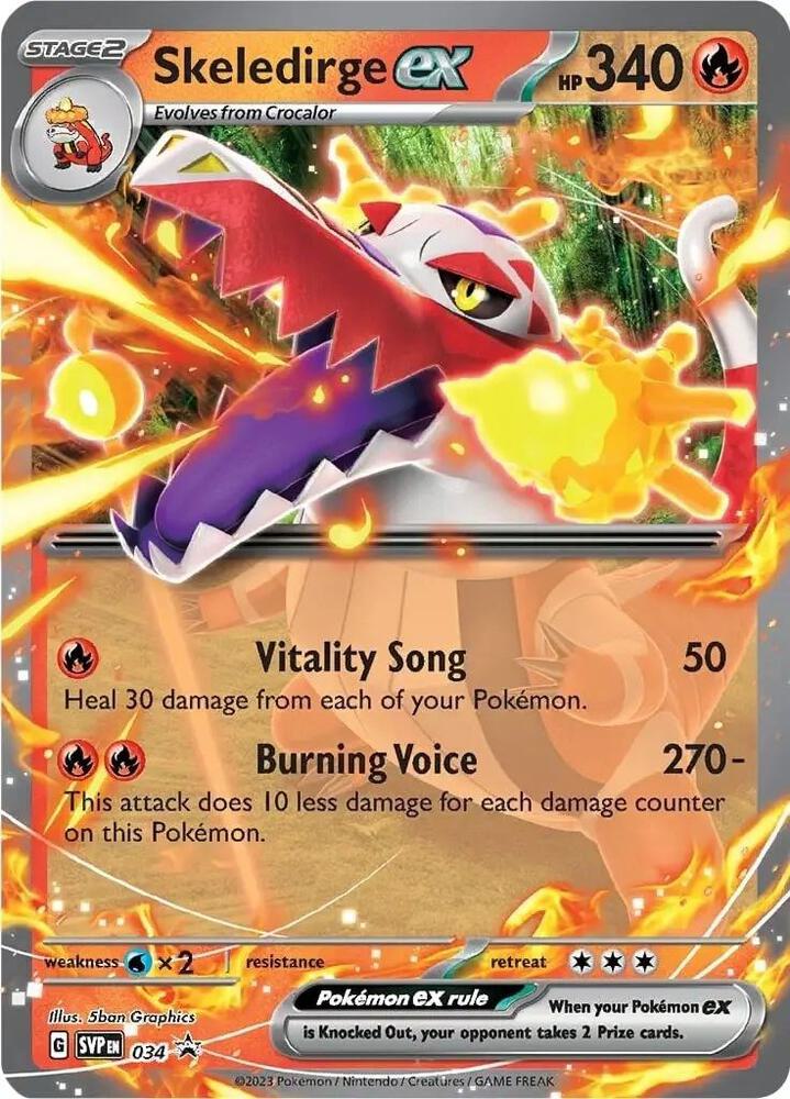 Skeledirge ex - 034 - SV: Scarlet & Violet Promo Cards - Promo - 34
