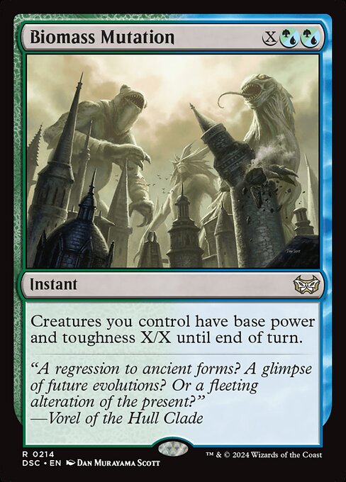 Biomass Mutation - Commander: Duskmourn: House of Horror - R - 214