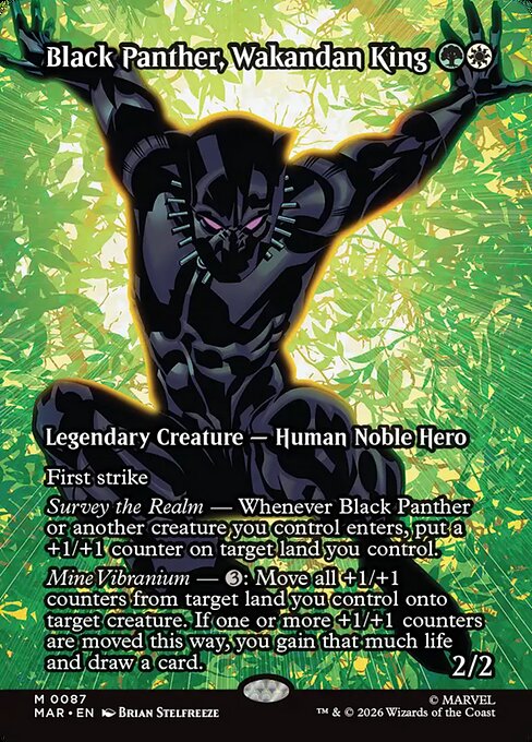 Black Panther, Wakandan King (Borderless) - Marvel Universe Eternal-Legal - M - 87