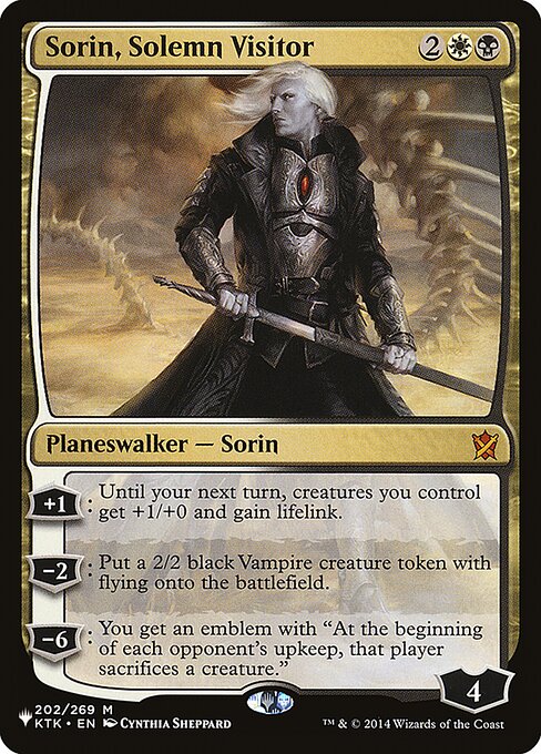 Sorin, Solemn Visitor - The List Reprints - M - 202/269