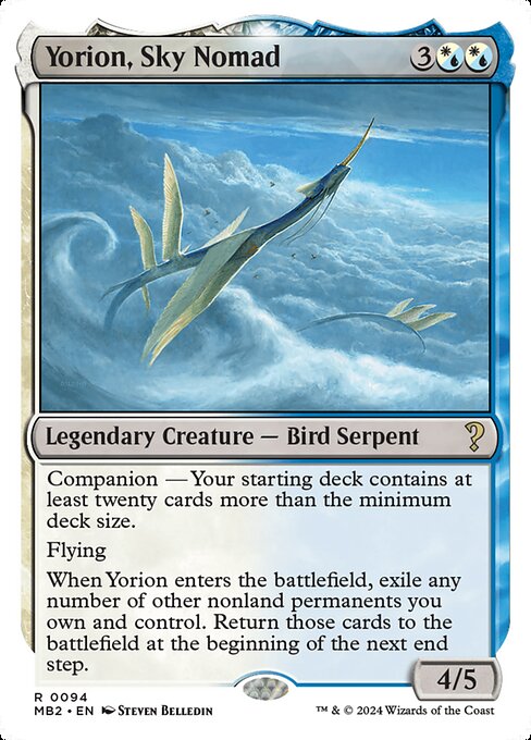 Yorion, Sky Nomad (White Border) - Mystery Booster 2 - R - 94