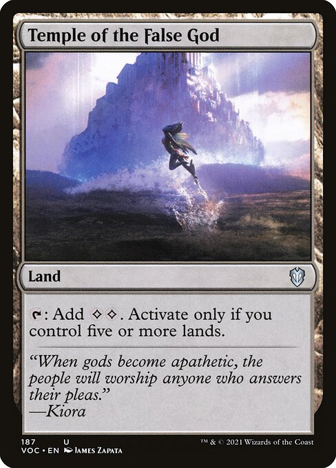 Temple of the False God - Commander: Innistrad: Crimson Vow - U - 187