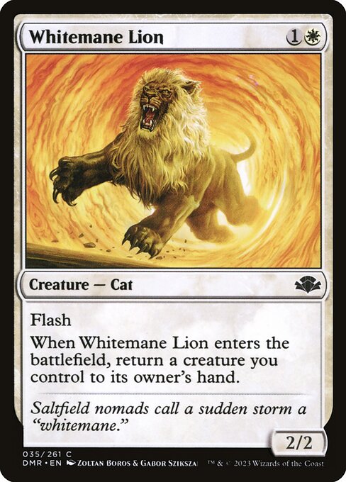 Whitemane Lion - Dominaria Remastered - C - 35