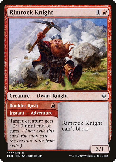 Rimrock Knight - Throne of Eldraine - C - 137
