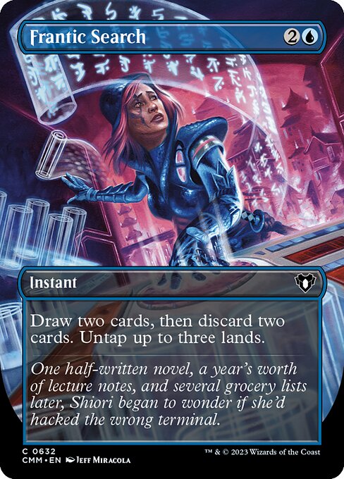 Frantic Search (Borderless) - Commander Masters - C - 632