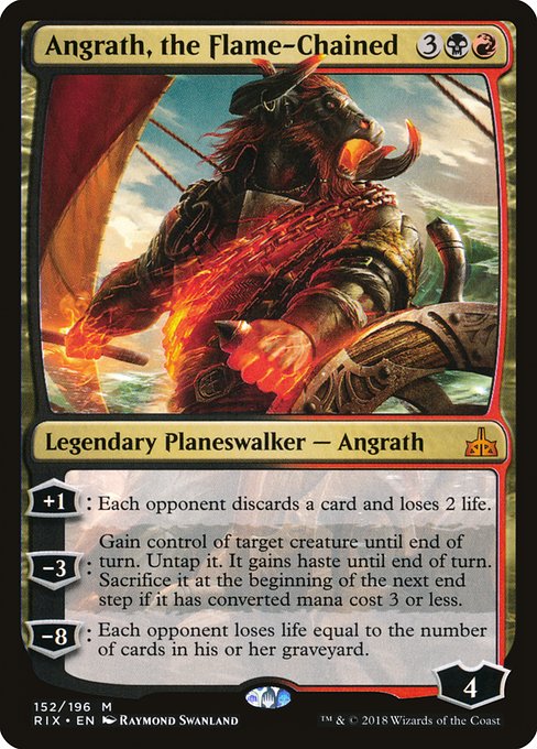 Angrath, the Flame-Chained - Rivals of Ixalan - M - 152
